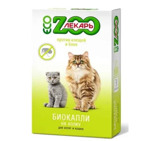 ЭКО ZOOЛЕКАРЬ БИОкапли  для кошек 1 флакон