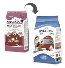 Unica Classe Adult Sterilized Hairball (Ягненок), 300 г