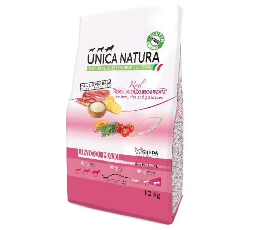 Unica Natura Unico Maxi (Сыровяленая ветчина, рис, картофель) 2,5 кг