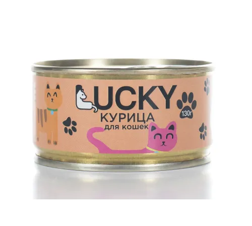 Lucky Консервы для кошек (Курица), 130 г
