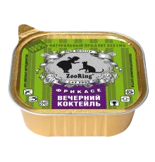 ZooRing Паштет Вечерний коктейль для кошек, 100 г х 16 шт