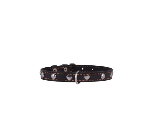 Collar с синтепоном и украшением Black 14 мм, 27-35 см