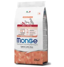 Monge Natural Superpremium Mini Puppy & Junior (Лосось и рис), 2,5 кг