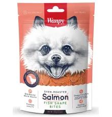 Wanpy Dog Лакомые кусочки из нежного лосося в форме рыбок, 100 г