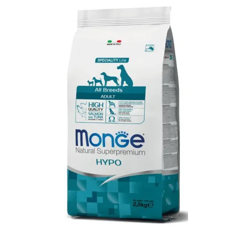 Monge Dog Speciality Adult Hypoallergenic (Лосось,тунец) 2,5 кг