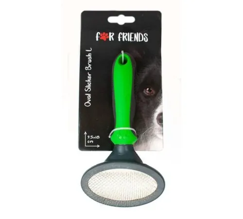 For Friends Щетка-сликер овальная L 9,5х18 см