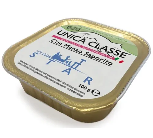 Unica Classe Star Паштет с говядиной для кошек 100 г