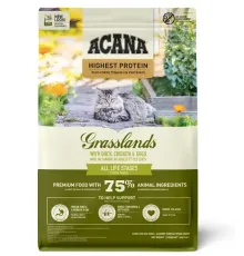 ACANA Highest Protein Grasslands Cat (Утка, курица, яйца), 1,8 кг