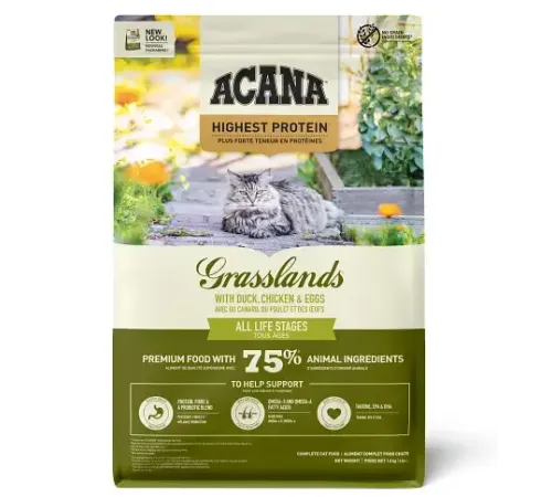ACANA Highest Protein Grasslands Cat (Утка, курица, яйца), 1,8 кг