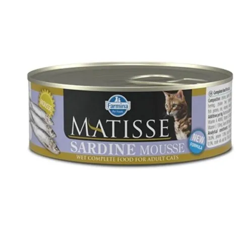 Консервы Farmina Matisse Cat Mousse Sardine, 300 г х 10 шт