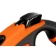 Поводок-рулетка Flexi Xtreme, лента, черный/оранжевый, XS, 3 м