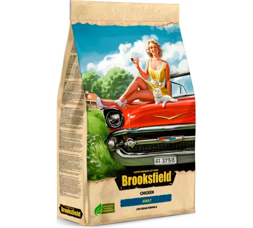 Brooksfield Low Grain Adult Cat (Курица), 400 г