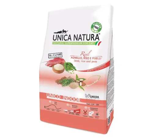Unica Natura Unico Indoor (Ягненок, рис, горох) 350 г