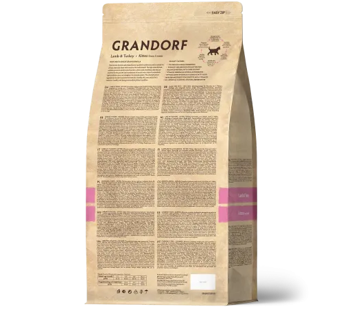 Grandorf Kitten (Ягненок, индейка), 400 г срок до 20.05.2026 г