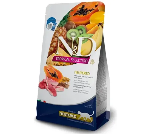 Farmina N&D LG Tropical Selection Neutered Cat (Ягненок, тропические фрукты), 10 кг