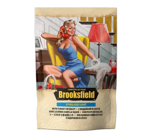 Brooksfield Sterilized/Light Cat (Индейка в соусе) 85 г