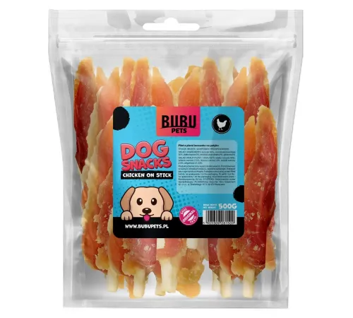 Bubu Pets Куриное филе на палочке, 500 г