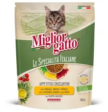 Miglior gatto Le Specialità Italiane Adult (Курица, ячмень, горох), 400 г
