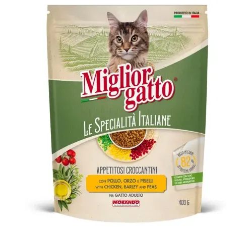 Miglior gatto Le Specialità Italiane Adult (Курица, ячмень, горох), 400 г