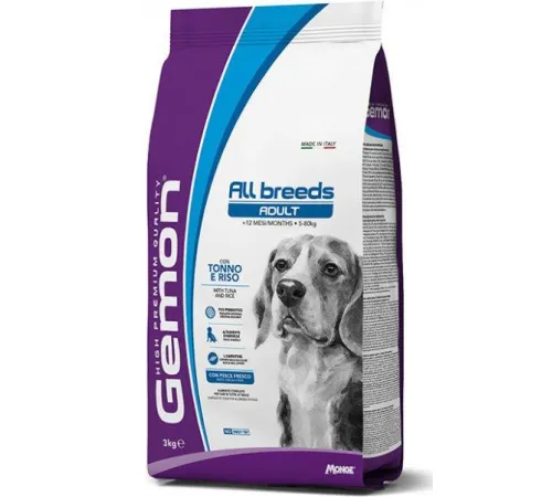 Gemon Dog Adult All breeds (Тунец, рис), 3 кг