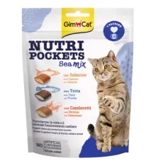 GimCat Nutri Pockets Sea Mix (лосось, форель, креветки), 150 г