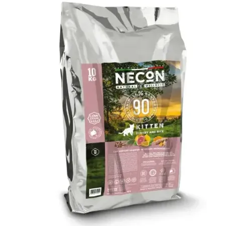 Necon Natural Wellness Kitten (Индейка, рис), 10 кг