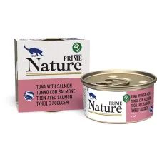 Prime Nature Консервы (Тунец с лососем в бульоне) для кошек, 85 г