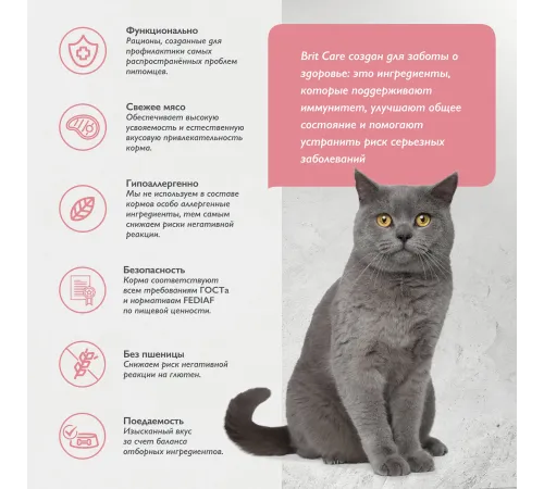 Брит Кеа Cat Sterilised Metabolic (Индейка), 400 г new
