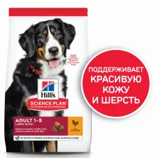 Hill's Science Plan для собак крупных пород для поддержания здоровья суставов и мышечной массы (курица), 14 кг