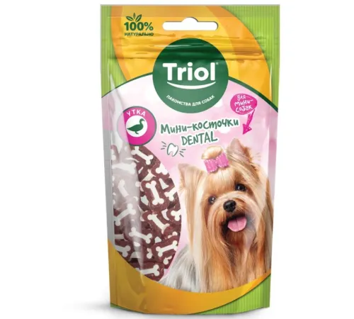 Triol Мини-косточки DENTAL из утки для мини-собак, 50 г