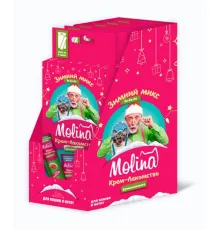 Molina Зимний микс функциональных крем-лакомств для кошек, 6 шт х 12 г