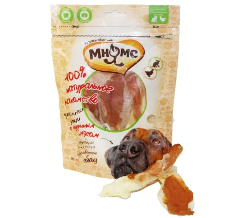 Мнямс Кроличьи уши с куриным мясом 80 г