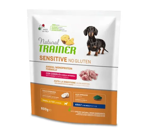 Trainer Natural Sensitive No Gluten Small&Toy Adult (Кролик), 800 г