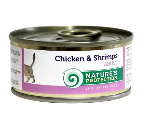 Nature's Protection Cat Chicken & Shrimps (Курица, креветки) 100 гр