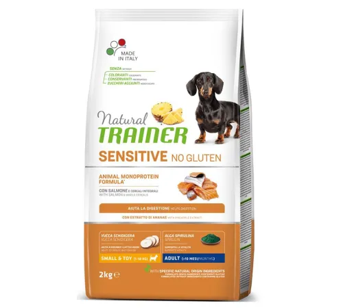 Trainer Natural Sensitive No Gluten Mini Adult (Лосось), 800 г