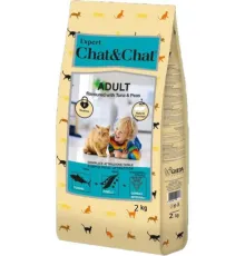 Chat&Chat Expert Adult Cat (Тунец и горох), 2 кг