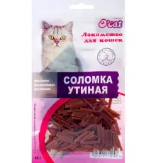 O'cat Лакомство для котов Соломка утиная 45 г