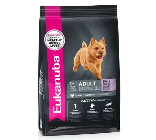 Eukanuba Adult Small Breed (Птица), 800 г