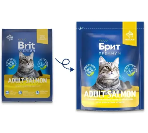 Брит Премиум Cat Adult (Лосось), 400 г