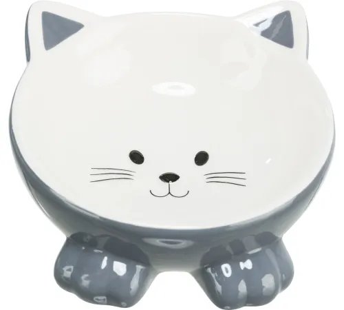 Trixie Миска Кошачья мордочка, 0.15 л/14 см