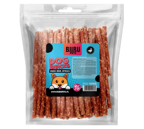 Bubu Pets Мягкие рисовые палочки из утки, 500 г