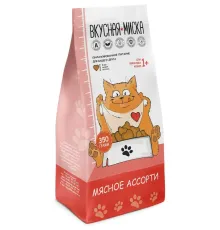Вкусная миска для взрослых кошек (Мясное ассорти), 350 г