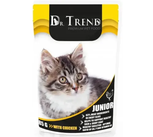 Dr.Trend Консервы для котят (Курица), 85 г