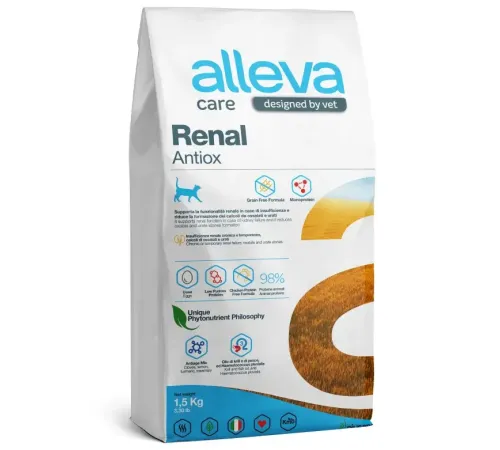 Alleva Care Cat Renal Antiox, 1,5 кг