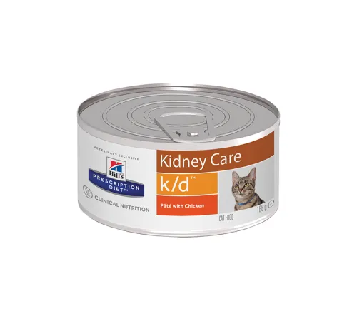 Hill's Prescription Diet k/d Kidney Care для кошек с курицей, 156 г