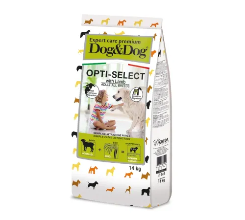 Dog&Dog Expert Care Premium Opti-Select (Ягненок), 14 кг