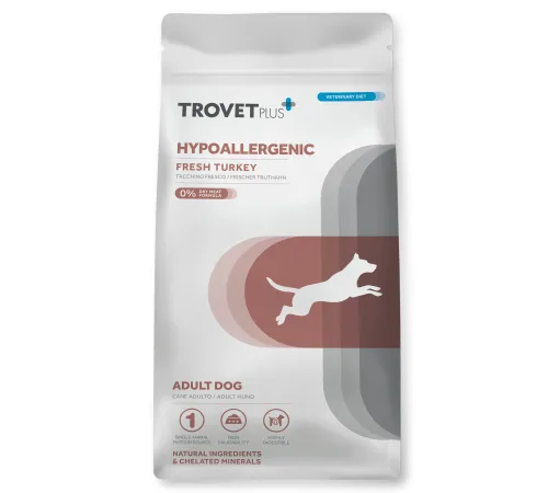 Trovet Plus Adult Dog Hypoallergenic (Индейка), 3 кг