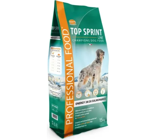 Cennamo Top Sprint Energy Adult Dog (Лосось, рис), 15 кг