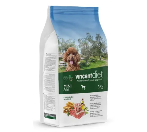 Vincent Diet Mini Adult (Ягненок), 3 кг