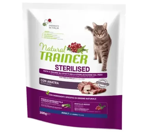 Trainer Natural Adult Sterilised (Утка), 300 г